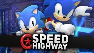 Sonic Generations - All Speed Highway Act 1 and Act 2 Red Star Ring Locations and S-Ranks (4K)