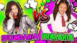 🎀 ¡¡PRIMARIA vs SECUNDARIA en la ESCUELA!! 📚 RUTINA DE LA MAÑANA de NIÑOS VS ADOLESCENTES