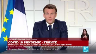 REPLAY: French President Emmanuel Macron adresses nation as Covid-19 cases soar