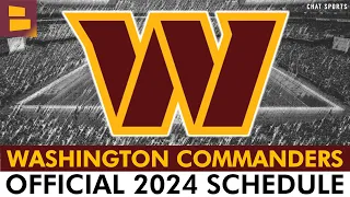 Washington Commanders 2024 NFL Schedule, Opponents And Instant Analysis