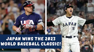 Japan Beats USA to Win the 2023 World Baseball Classic!