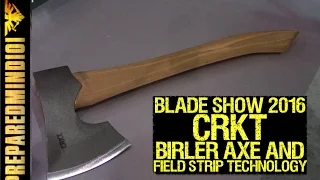 Blade Show 2016: CRKT Birler Axe and Field Strip Tech - Preparedmind101