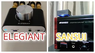 アンプの音の違いわかりますか？ SANSUI vs ELEGIANT 中華デジタルアンプ 音質比較