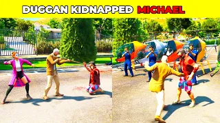 GTA V DUGGAN KIDNAPPED MICHAEL SAVING HIS GIRLFRIEND 😯| #shorts