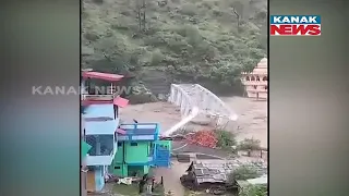 Aut-Banjar Old Bridge Collapsed Due To Heavy Rain In Mandi, HP