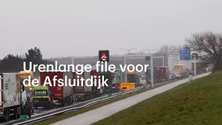Uren vast voor de Afsluitdijk: 'Ik heb geen eten of drinken!' - RTL NIEUWS