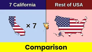 7 California vs Rest of United States | Rest of United States vs 7 California | Comparison|Data Duck