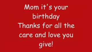Phineas And Ferb - Mom, It's Your Birthday Lyrics (HQ)