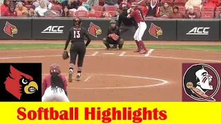 #18 Florida State vs Louisville Softball Game 1 Highlights, April 5 2024