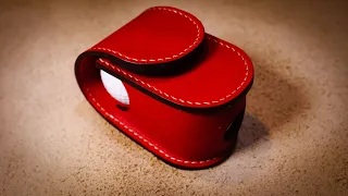 [Leather craft] Making golf ball case