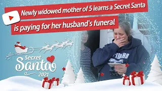 Newly widowed mother of 5 learns a Secret Santa is paying for her husband's funeral