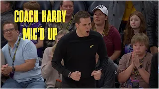 Coach Hardy mic'd up during WIN over Kings 🎤 | UTAH JAZZ