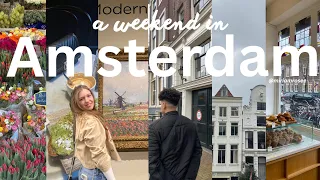 Amsterdam Vlog 🤍 Van Gogh museum, good food & boat tours