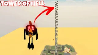 I made Tower of hell in chicken gun 😱