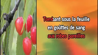 le temps des cerises yves montand avec paroles