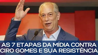 AS 7 ETAPAS DA MÍDIA CONTRA CIRO GOMES E SUA RESISTÊNCIA