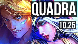 EZREAL & Karma vs ASHE & Morgana (ADC) | Quadra, 65% winrate, Godlike, 22/5/7 | EUW Diamond | v10.25