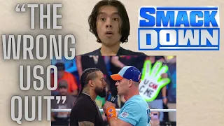 John Cena Returns and Attacks Jimmy Uso - WWE SmackDown 9/1/2023 (Reaction)