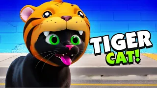 BRAVE Cat Becomes a TIGER and Is KING Of The City! - Little Kitty Big City
