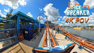 Ice Breaker **NEW FOR 2022** (4K Front Seat POV)- SeaWorld Orlando, Orlando, FL