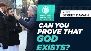Atheist challenges Muslims “Can you prove that God exists?” #otmfdawah