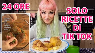 MANGIO SOLO RICETTE DI TIK TOK PER 24 ORE