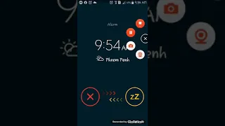 Samsung a7 alarm 9:54 am