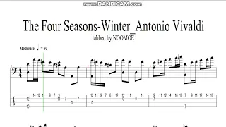 The Four Seasons-Winter_Antonio Vivaldi (classical bass tab)