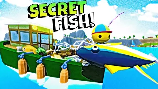 SECRET RARE FISH CATCHING TO UNLOCK A SECRET YACHT IN WOBBLY LIFE!