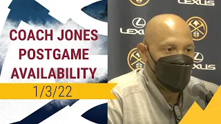 Nuggets Postgame Availability: Coach Jones (01/03/2022)