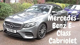 Walking around a Mercedes-Benz E-Class 300 Convertible