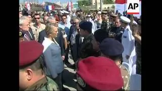 First major rebuilt bridge linking Beirut to rest of Lebanon is opened by French