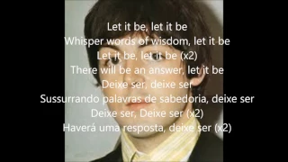 Let it be com lyrics e tradução em português