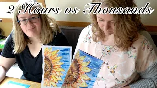 Paint with me (REAL TIME) watercolour sunflower for beginners [Paint along with Kath]
