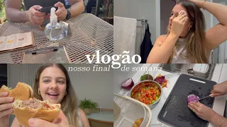 VLOG FINAL DE SEMANA:café da manhã fora, shopping, almoço em família, hambúrguer e domingo tranquilo