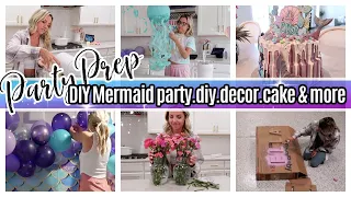 *NEW* PARTY PREP WITH ME MERMAID THEME DIY AT HOME PARTY TIFFANI BEASTON HOMEMAKING 2022