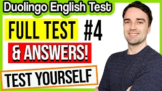 FULL Duolingo English Test & ANSWERS #4 - Duolingo English Test Practice