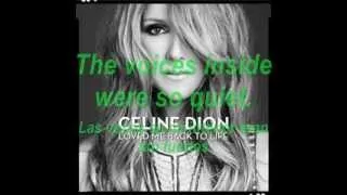 Celine dion loved me back to life (lyrics)