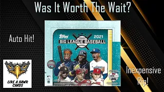 2021 Topps Big League Baseball Hobby Box - Auto and /25 hit!  1 1/2 Years in the making!