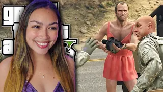 Trevor in a Dress Makes Rampages SO MUCH BETTER - First Playthrough (Grand Theft Auto V)
