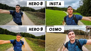 GoPro Hero 9 vs. GoPro Hero 8 vs. Insta360 One R vs. DJI Osmo Action: The Ultimate Comparison