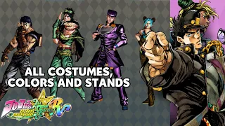 All Costumes, Color, Stands - Jojo's Bizarre Adventure: All-Star Battle R