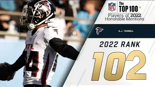 #102 AJ Terrell (CB, Falcons) | Top 100 Players in 2022: Honorable Mentions