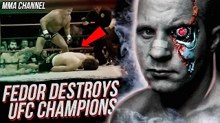 "THE BEST OF ALL TIME". FEDOR EMELIANENKO destroys UFC champions.