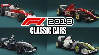 F1 2018 All Classic Cars Gameplay