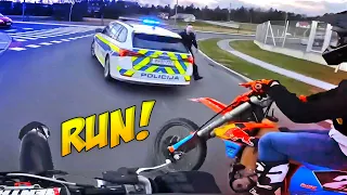 BIKERS VS COPS - Best Motorcycle Police Chases 2024