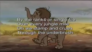 Karaoke / Instrumental - Jungle Book - Colonel Hathi's March + Lyrics