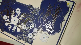 Bracket Frame 1 - Couture Creations Modern Essentials cut, foil and emboss die set.