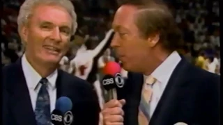 NBA on CBS Intro - 1990 ECF Game 4 - Pistons vs Bulls