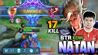SAVAGE! Jungle Natan Best Build 2021 [ Top Global Natan Gameplay] By BTR Kenn - Mobile Legends